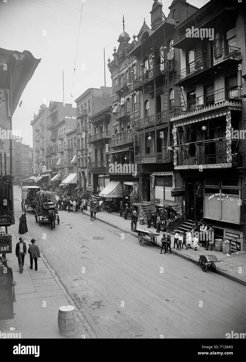 Mott Street, New York 1900. Stockfoto