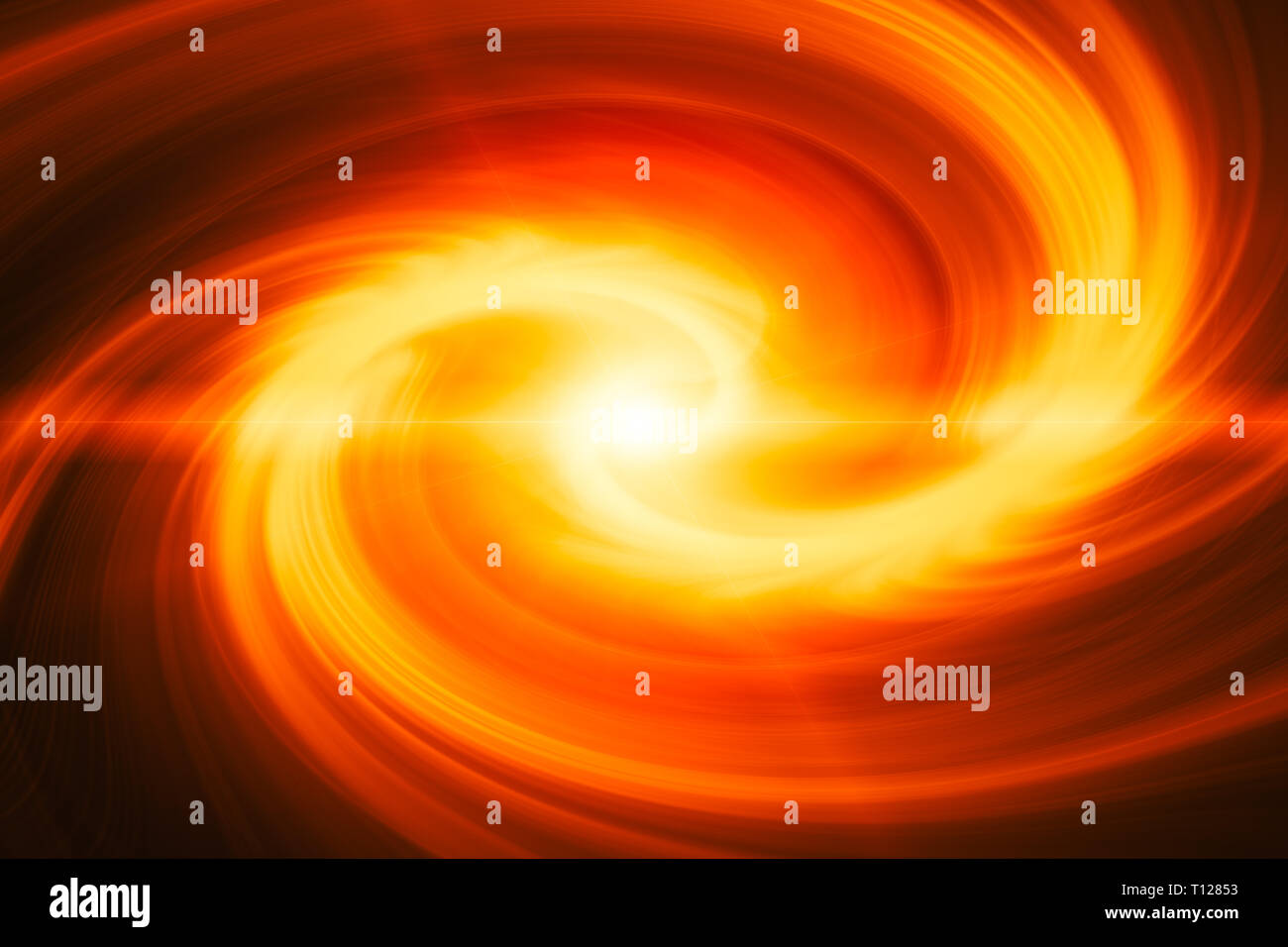 Spinning power Solarenergie spin Feuer Wärme gas Abbildung. Stockfoto