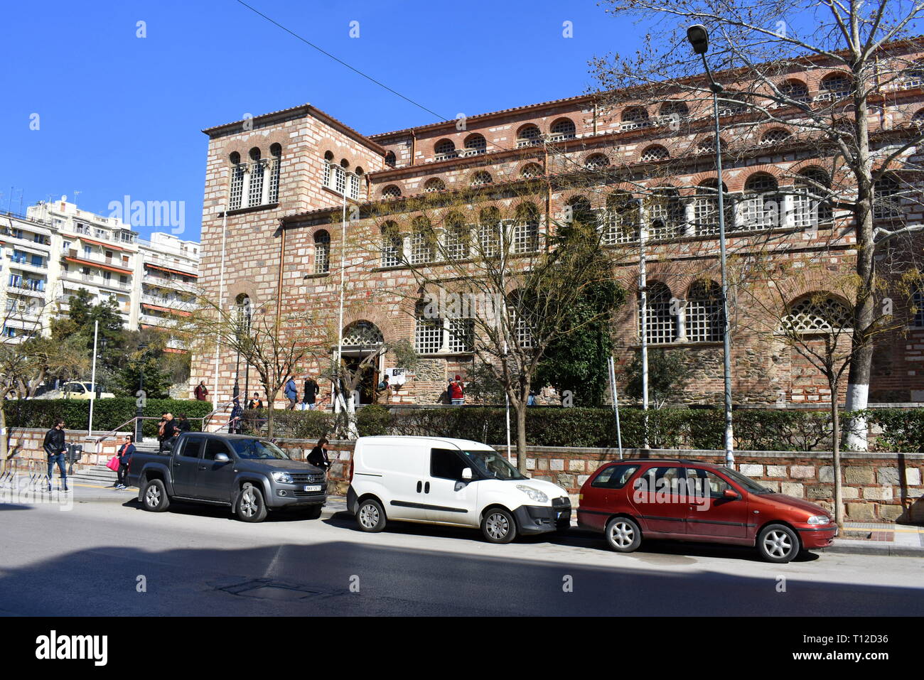 Die Kirche des Hl. Demetrius (Hagios Demetrios), Thessaloniki, Griechenland Stockfoto