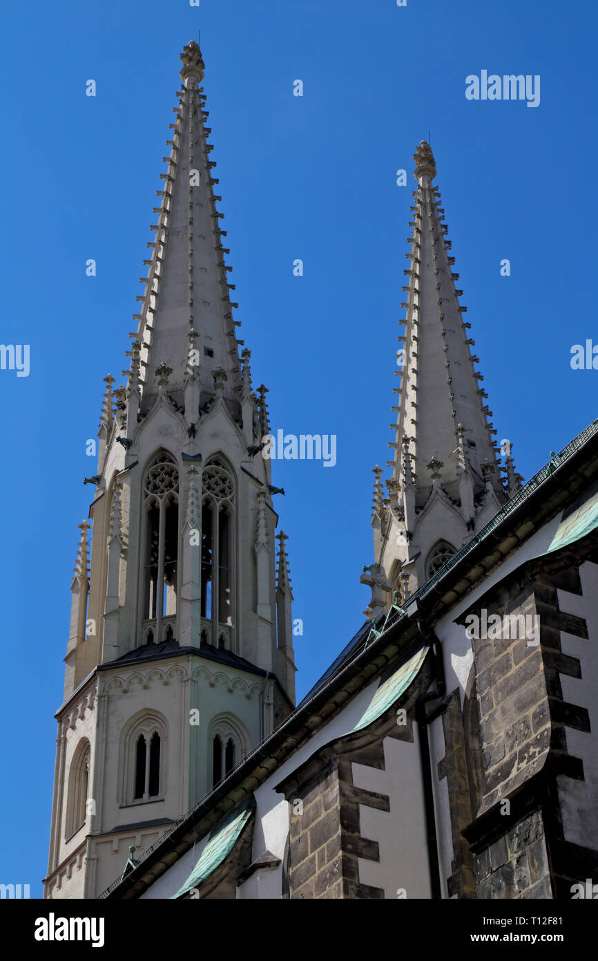 Zwei Türme von St. Peter und Paul Kirche in Görlitz, Deutschland  Stockfotografie - Alamy