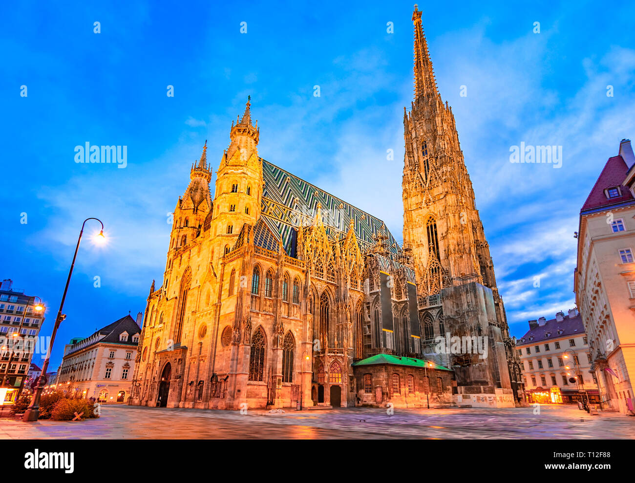 Wien, Österreich, Europa: Stephansdom Stephansdom, Stephansplatz oder früh am Morgen. Stockfoto