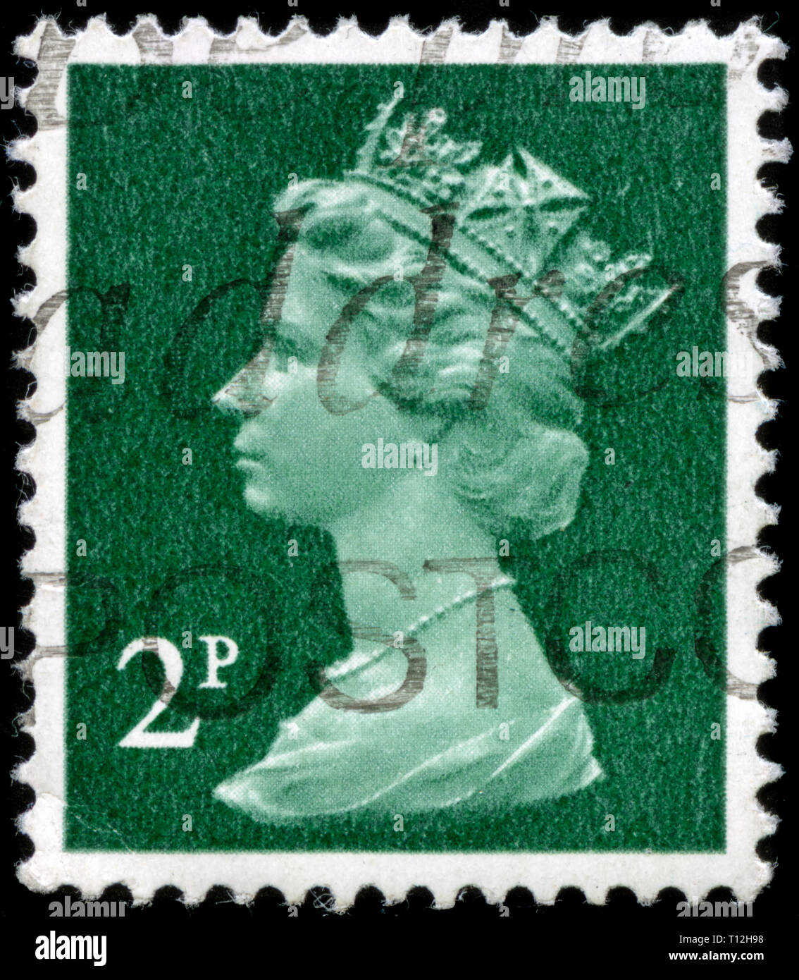 Briefmarke aus dem Vereinigten Königreich und Nordirland in die Queen