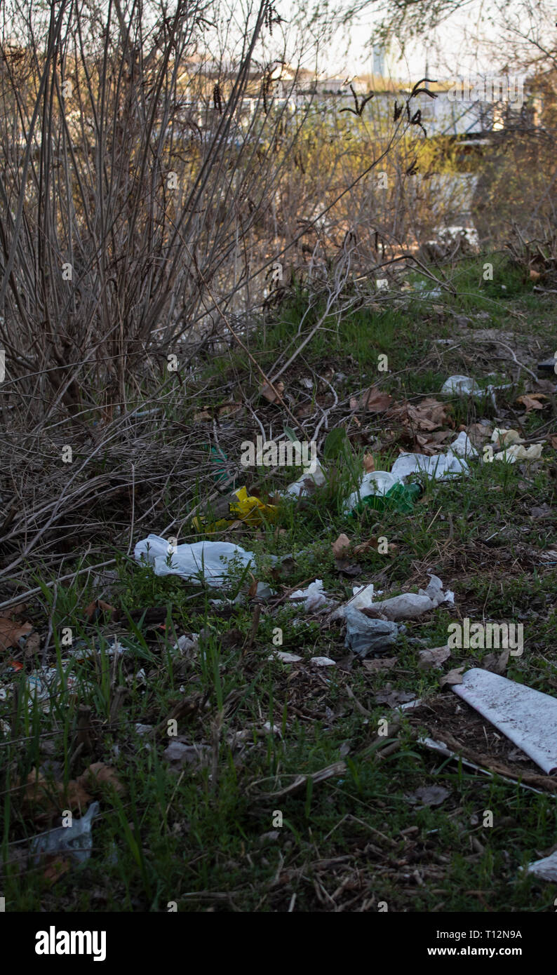 Naturen Verschmutzung Stockfoto