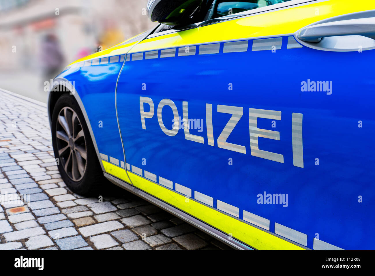 Deutschland, Polizei, Polizei, direktionale Zeichen Stockfoto