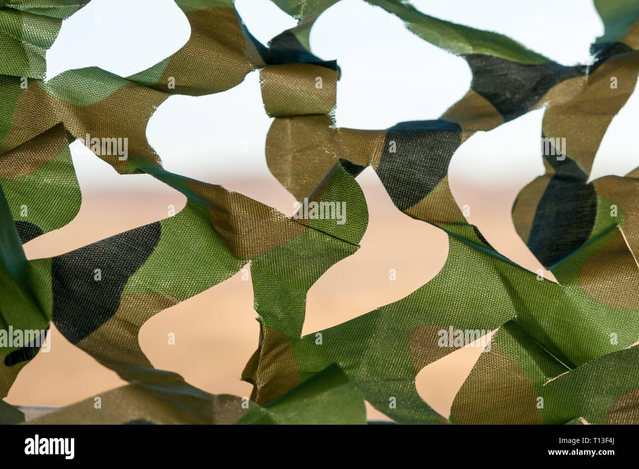 Camo net in einer Fotografie verstecken, Camouflage, getarnt Stockfoto
