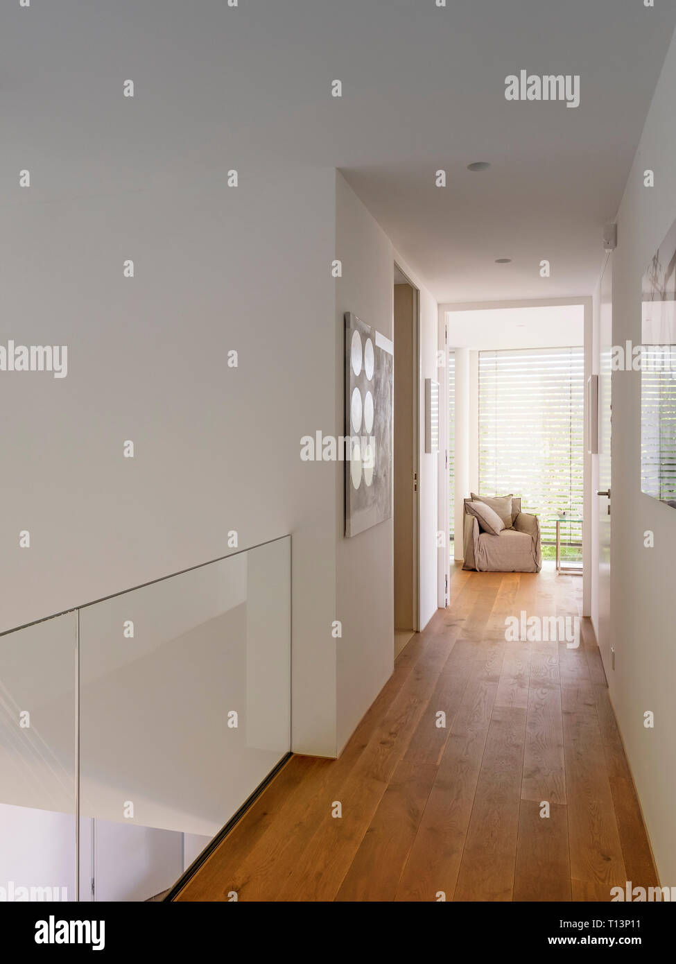 Innenraum einer modernen Villa Stockfoto