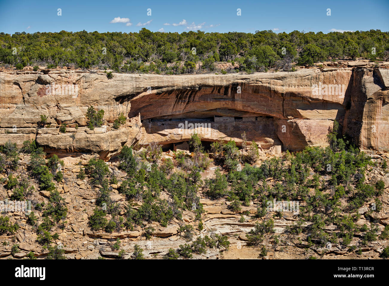 Cliff dwellings in Mesa-Verde-Nationalpark, UNESCO-Weltkulturerbe, Colorado, USA, Nordamerika Stockfoto