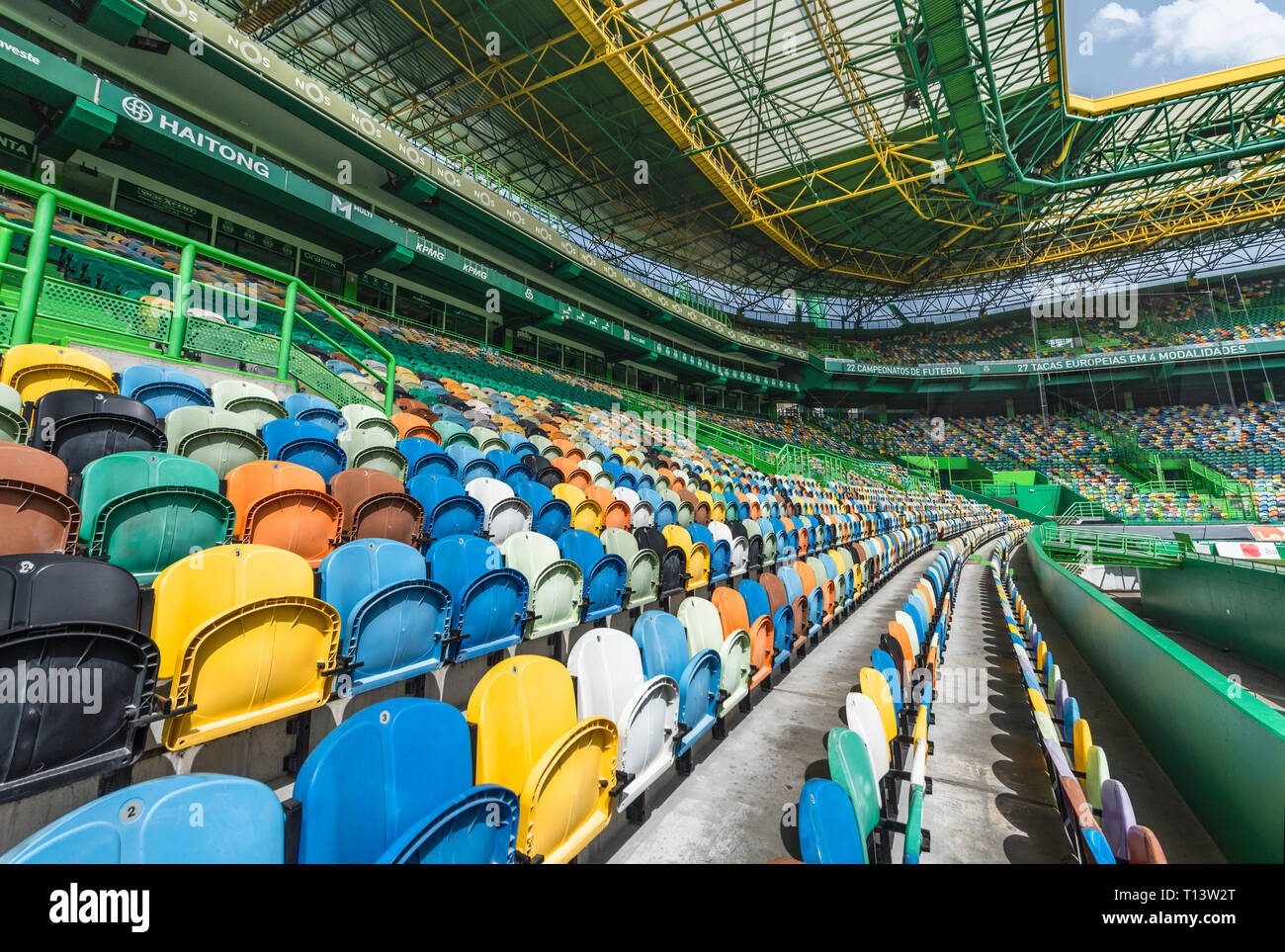 José Alvalade Stadion - Die offizielle Arena des FC Sporting Stockfoto