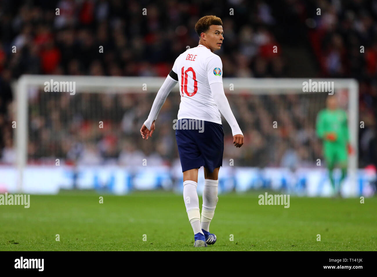 Dele Alli von England - England v Tschechische Republik, UEFA Euro 2020 Qualifikation - Gruppe A, Wembley Stadion, London - 22. März 2019 Editorial nur verwenden Stockfoto