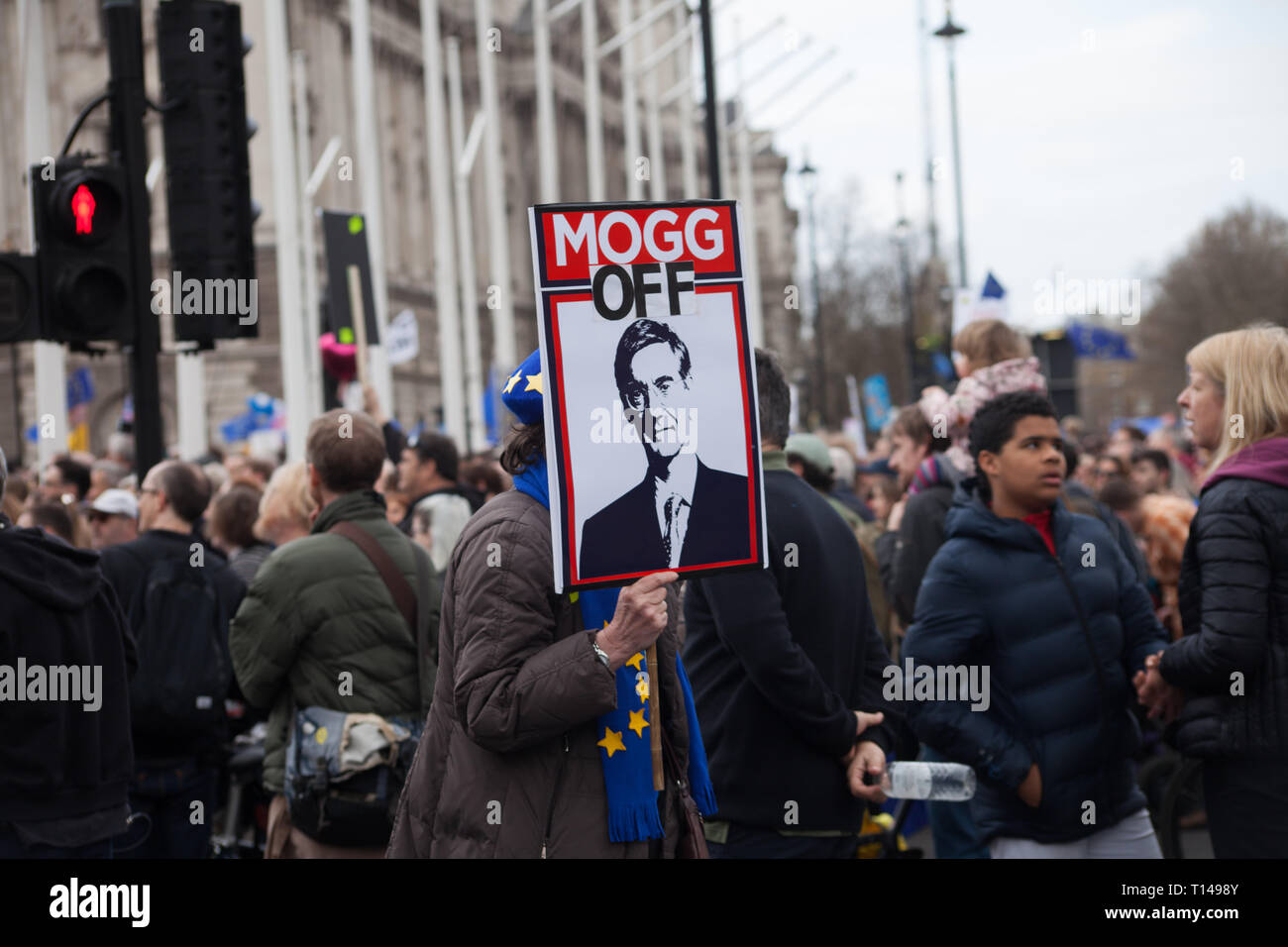 Die Leute marschieren in London, London, Großbritannien. 23.2019.Credit: NG'ang'a/Alamy Live News. Stockfoto