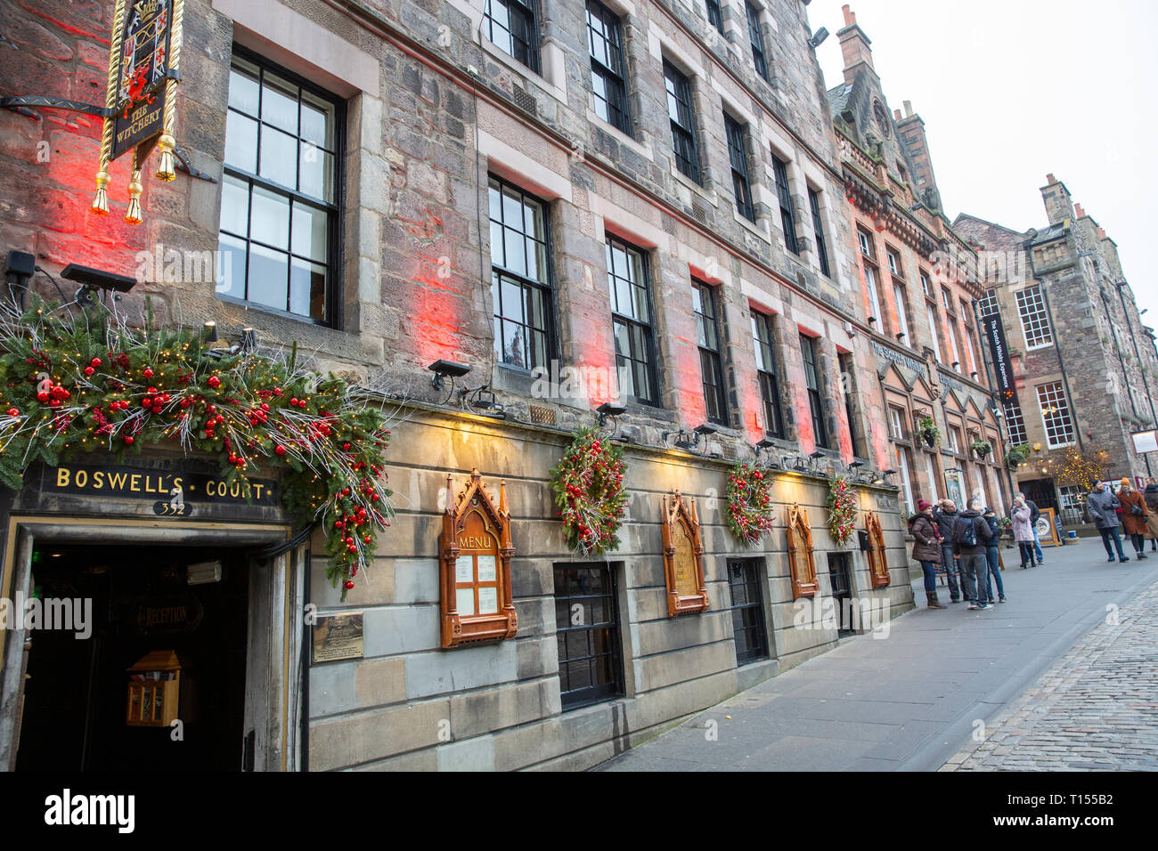 Der witchery Restaurant auf der Royal Mile in Edinburgh, Schottland, Großbritannien Stockfoto