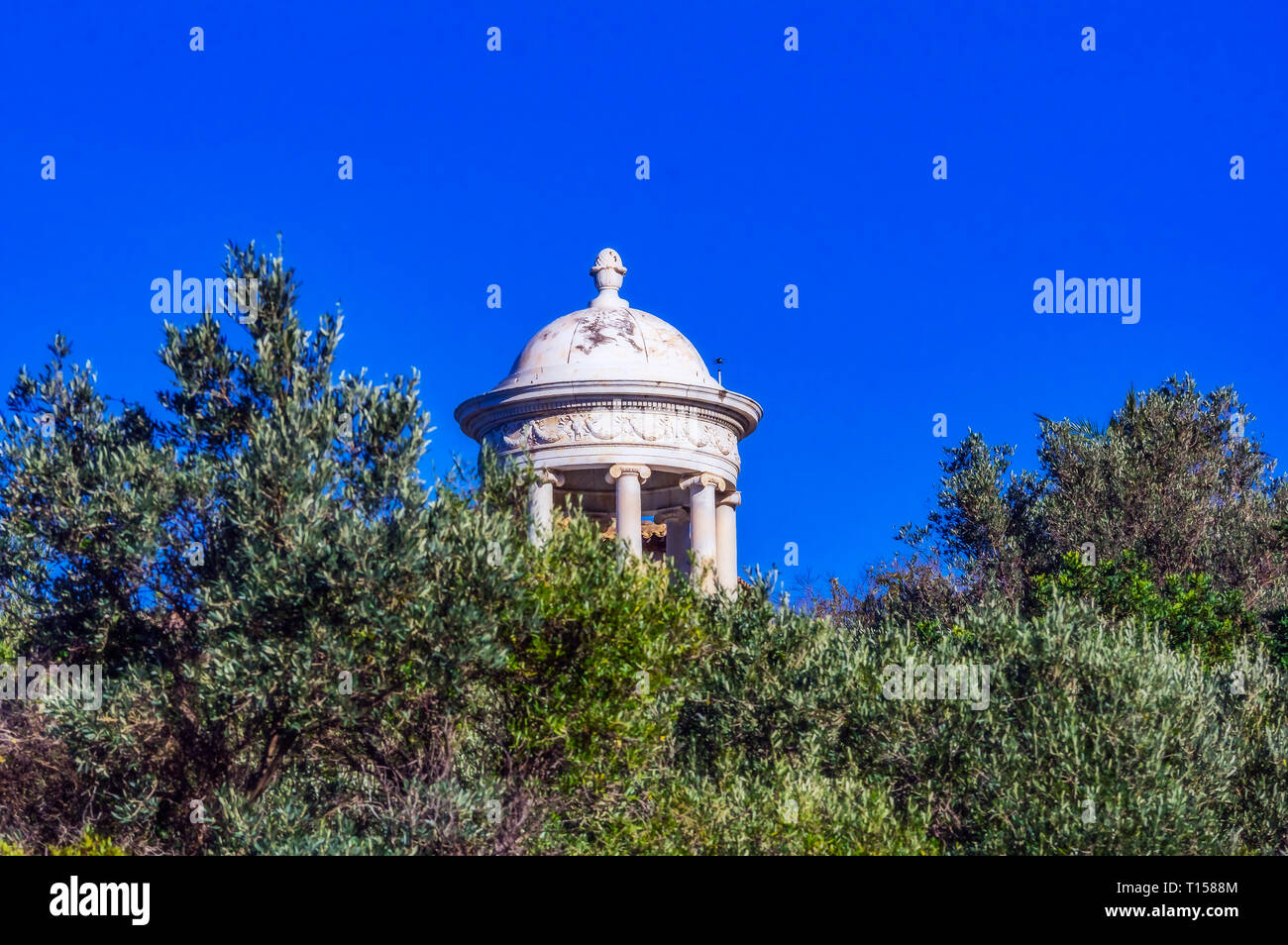 Spanien, Mallorca, Son Maroig, cassisist Tempel aus Carrara-Marmor Stockfoto