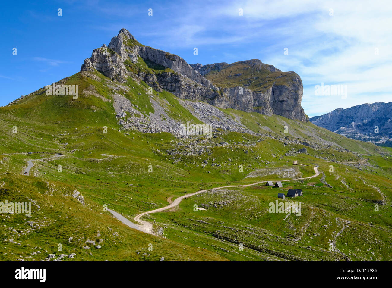 Montenegro, Nationalpark Durmitor, Durmitor massiv, Berg Sedlo an Sedlo Pass Stockfoto