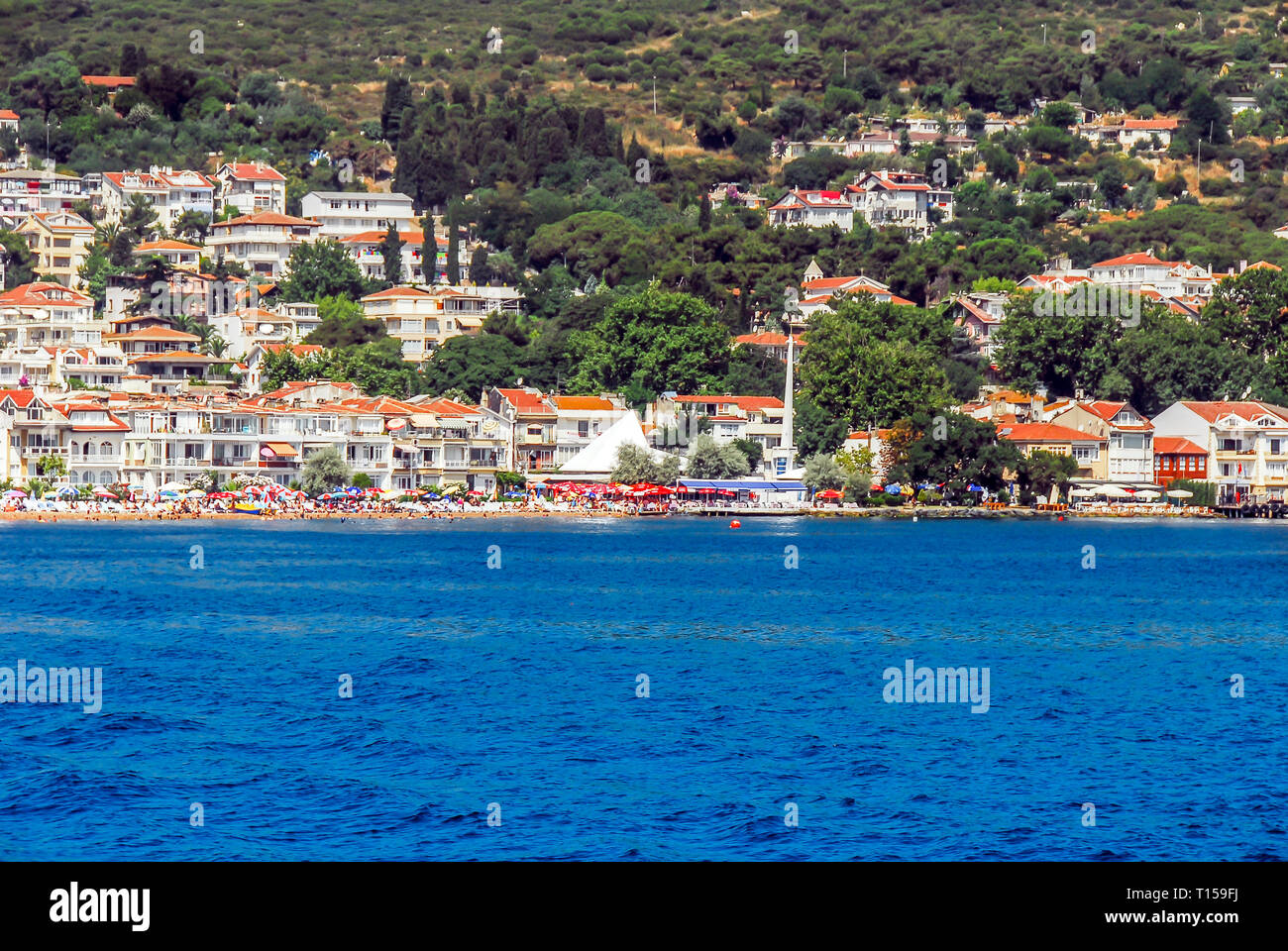 Istanbul, Türkei, 20. Juli 2011: kinali Insel, Prinzeninseln Bezirk von Istanbul Stockfoto