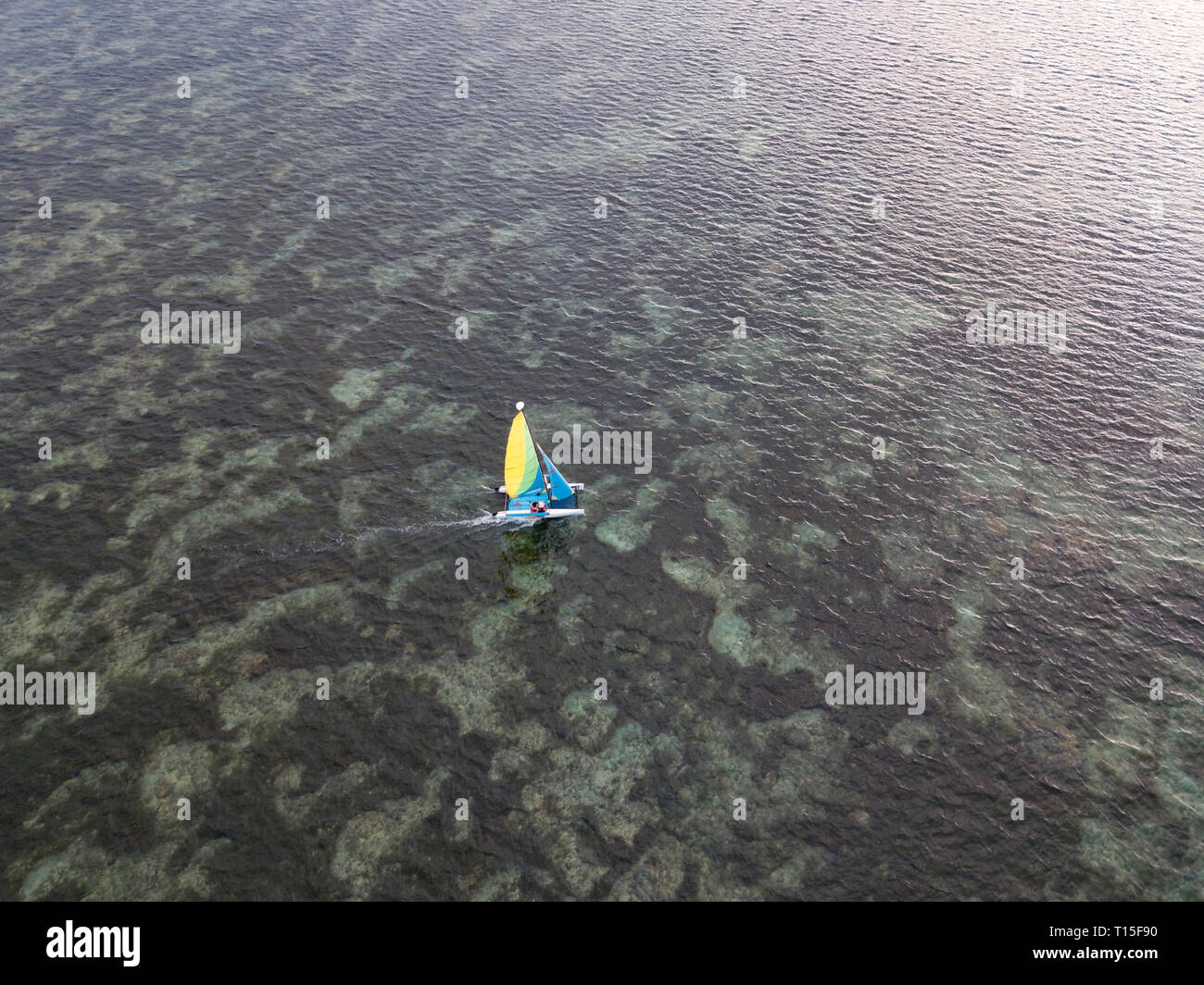 Indonesien, Bali, Nusa Dua, Segelboot Stockfoto