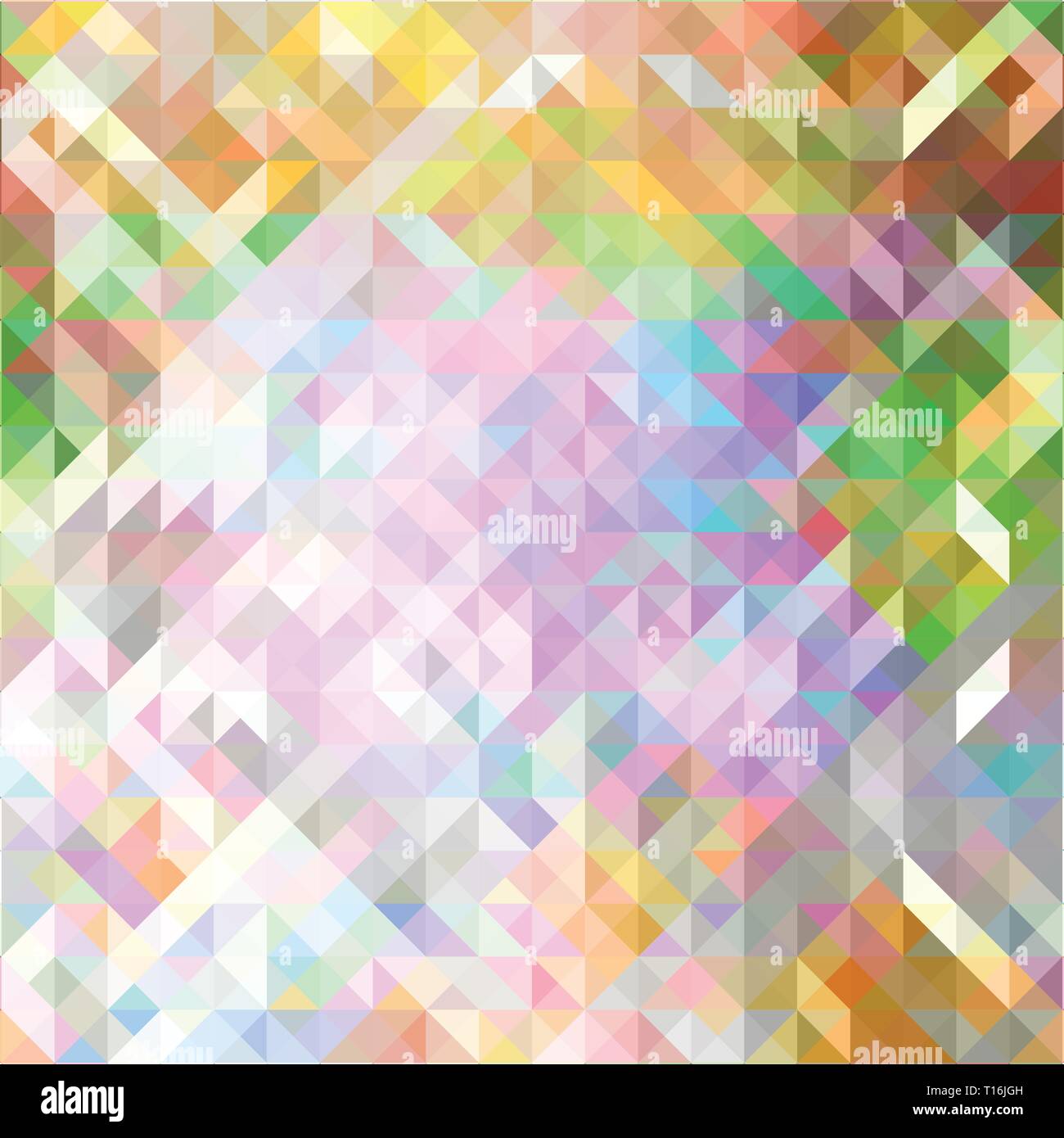 Abstract vector Hintergrund von geometrischen Formen. Buntes Mosaik Muster. Dreieck Stock Vektor