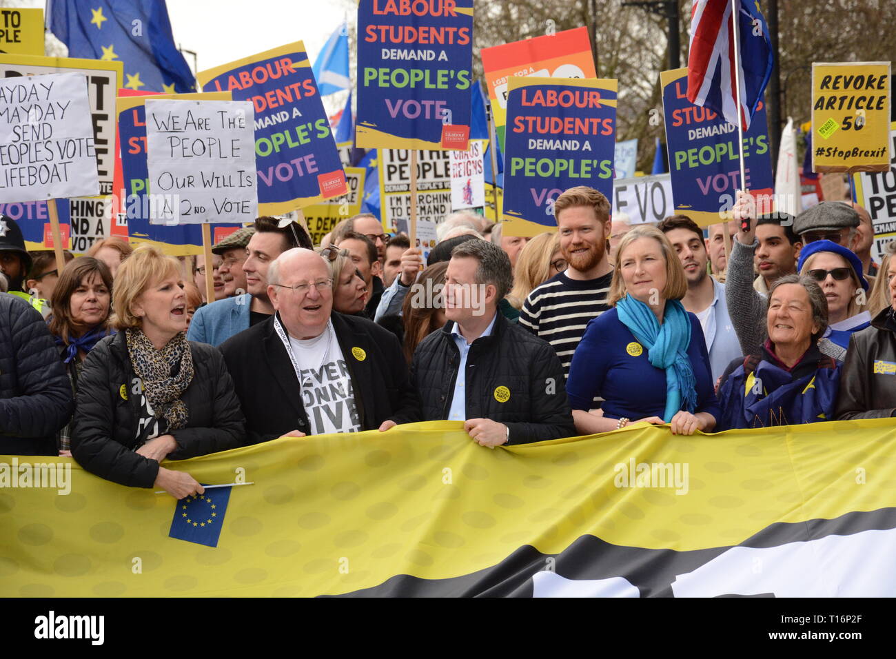 Es den Leuten März in London, Samstag, 23. März 2019. Stockfoto