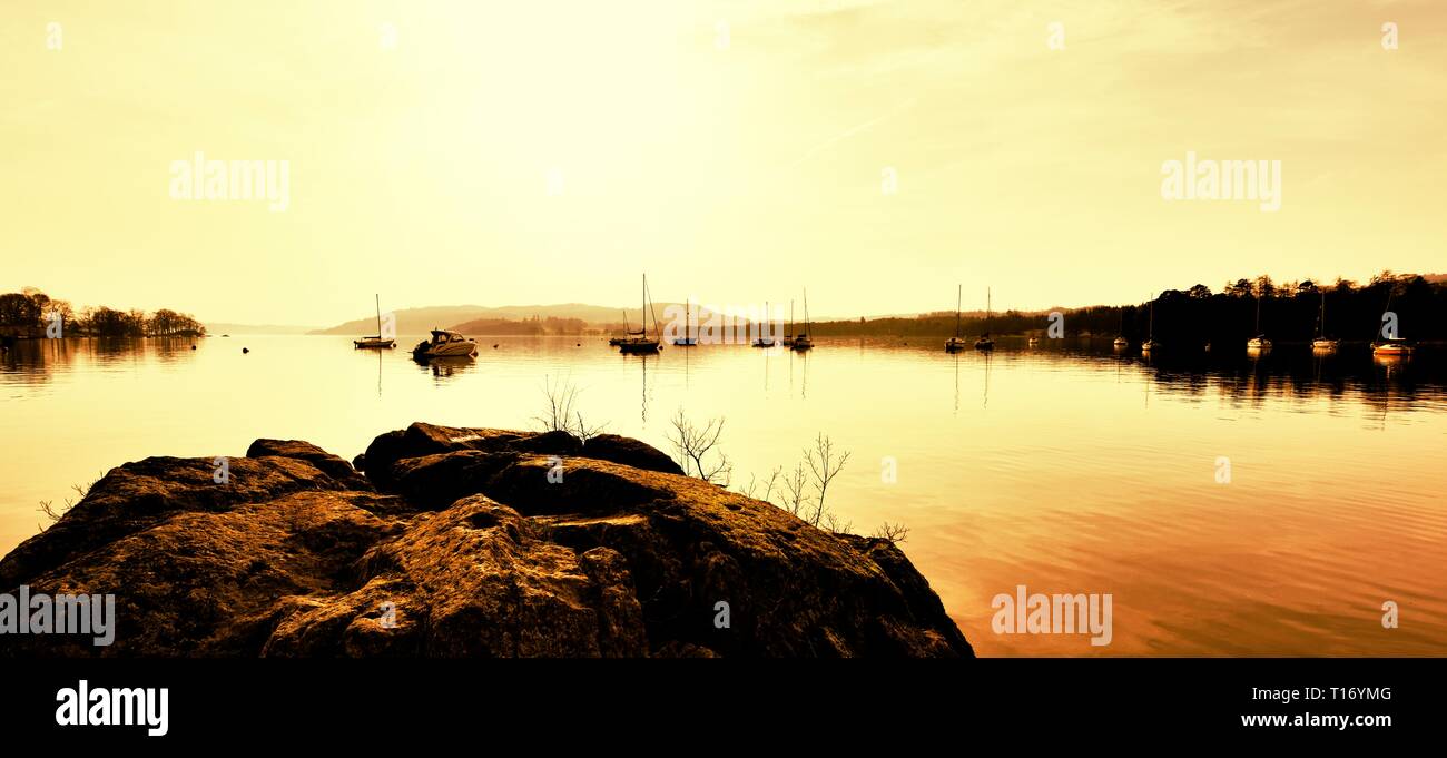 Waterhead, Ambleside, Lake Windermere, Lake District, Cumbria, England, Großbritannien Stockfoto