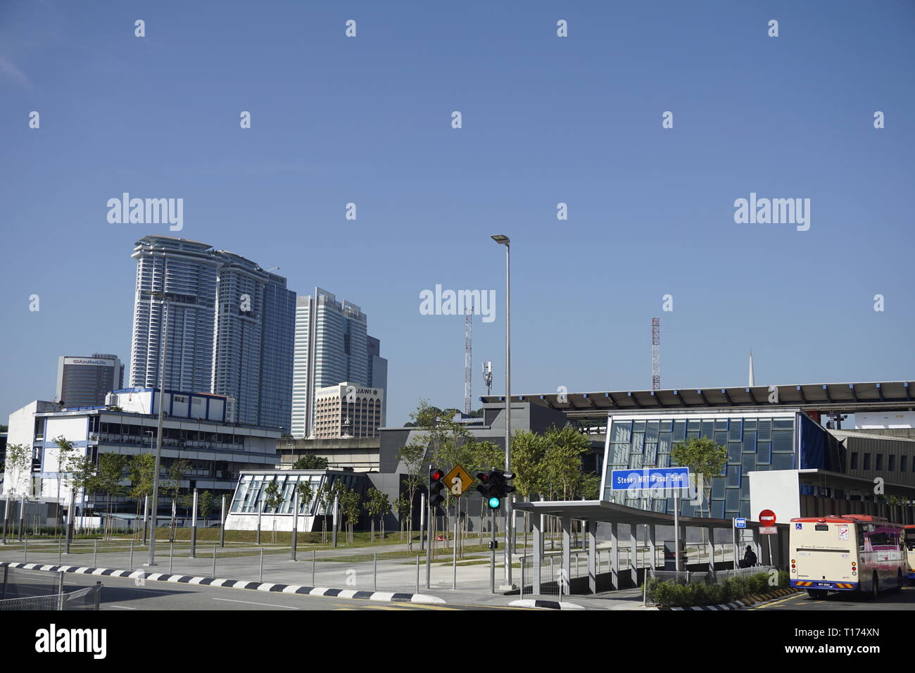 MRT Station Pasar Seni, Kuala Lumpur, Malaysia Stockfoto