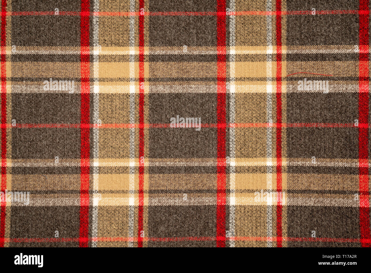 Tartan plaid Natürliche Baumwolle. Nahtlose kacheln Textur für den Hintergrund. Stockfoto