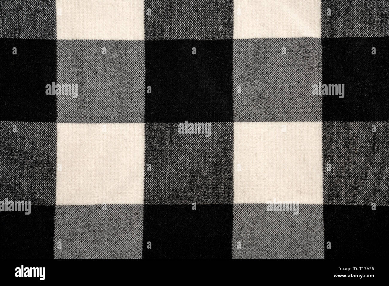 Black White Square Fabric Pattern Stockfotos und -bilder Kaufen - Alamy