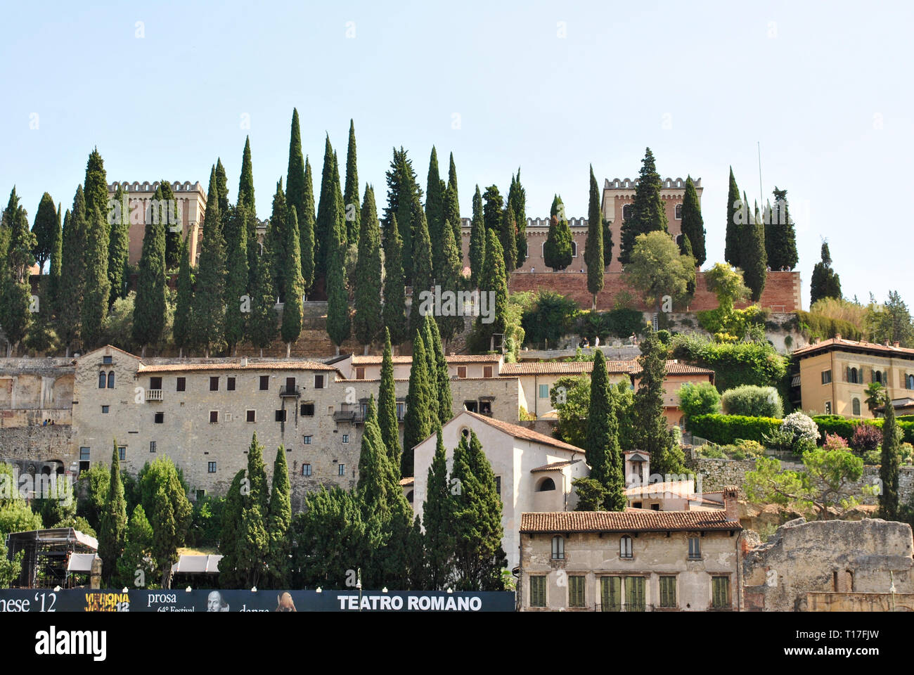 Landschaft Panorama aus der Toskana, im Chianti Stockfoto