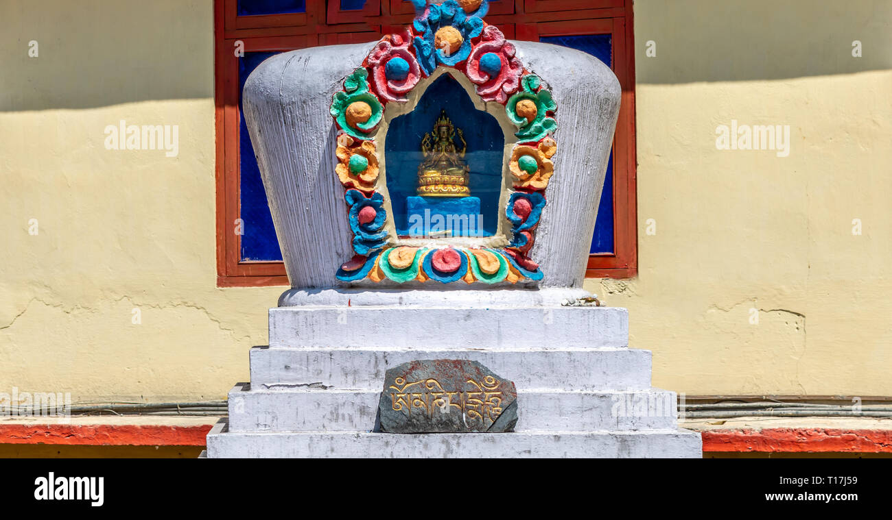 Buddhistische Mini Tempel zu tun Drul Chorten in Gangtok, Sikkim, Indien Stockfoto