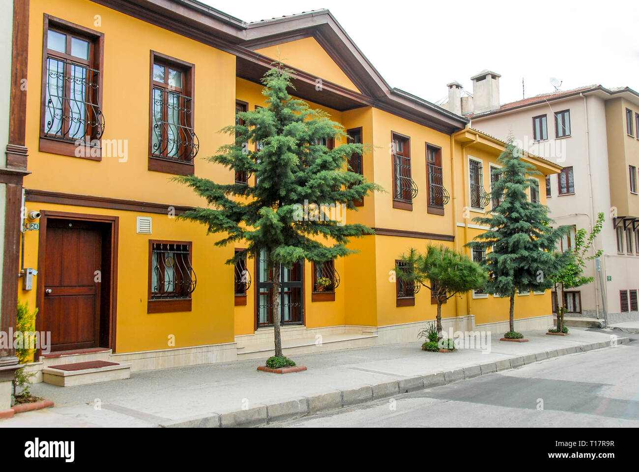 Bursa, Türkei, 29. April 2012: historische Villa am Kavakli Straße Stockfoto