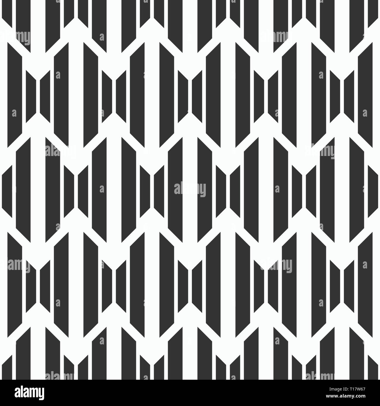 Zusammenfassung nahtlose Muster. Moderne, elegante geometrische Struktur. Wiederkehrende geometrische Fliesen. Vektor monochromen Hintergrund. Stock Vektor