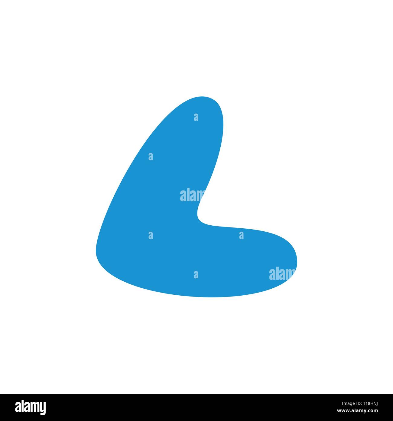 Buchstabe l Form einfache Arrow Logo Stock Vektor