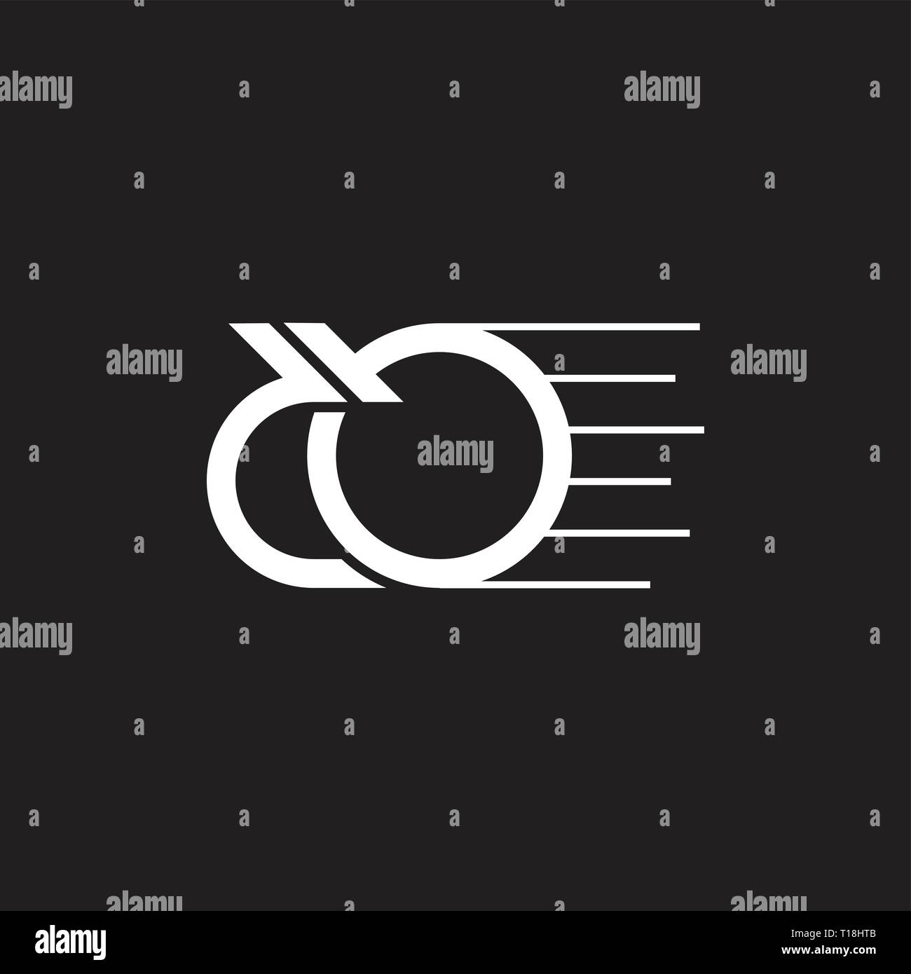 Abstrakte Buchstaben schnell Motion logo Vektor Stock Vektor