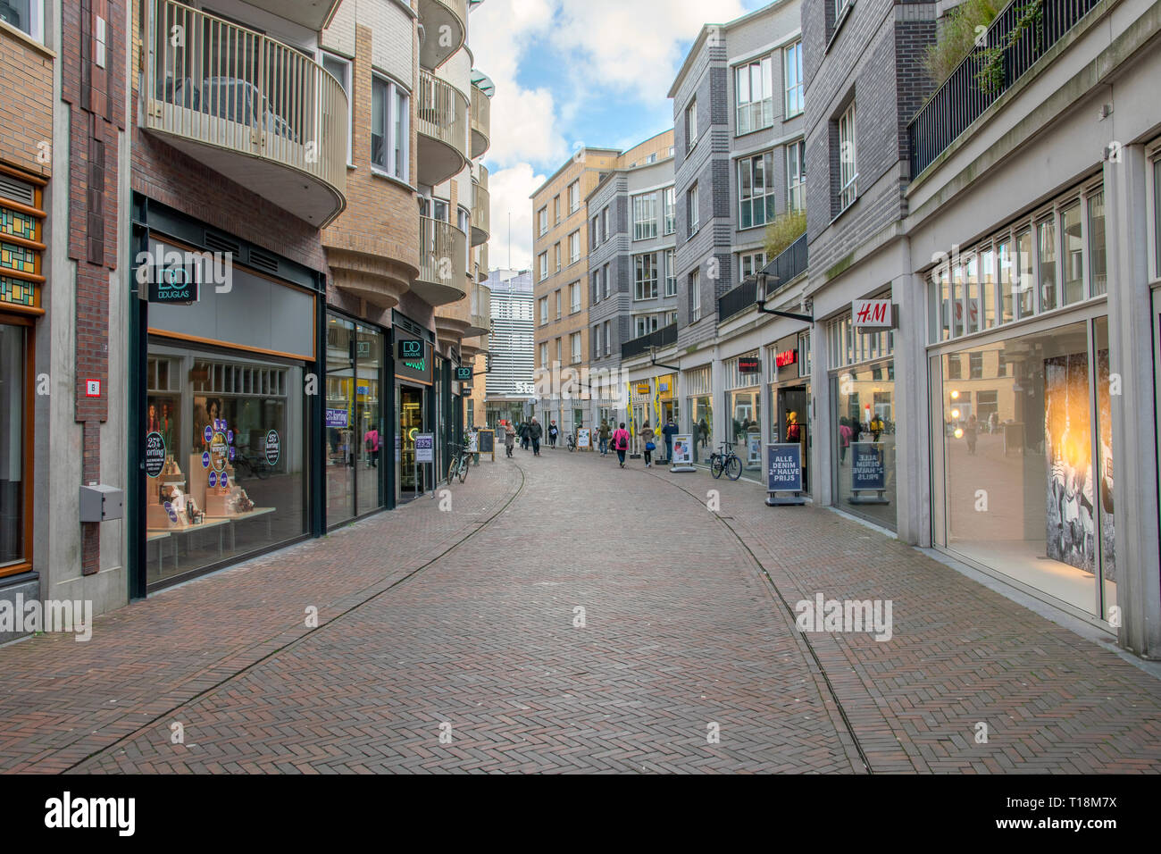 Einkaufsviertel an oostpoort Amsterdam Die Niederlande 2019 Stockfoto