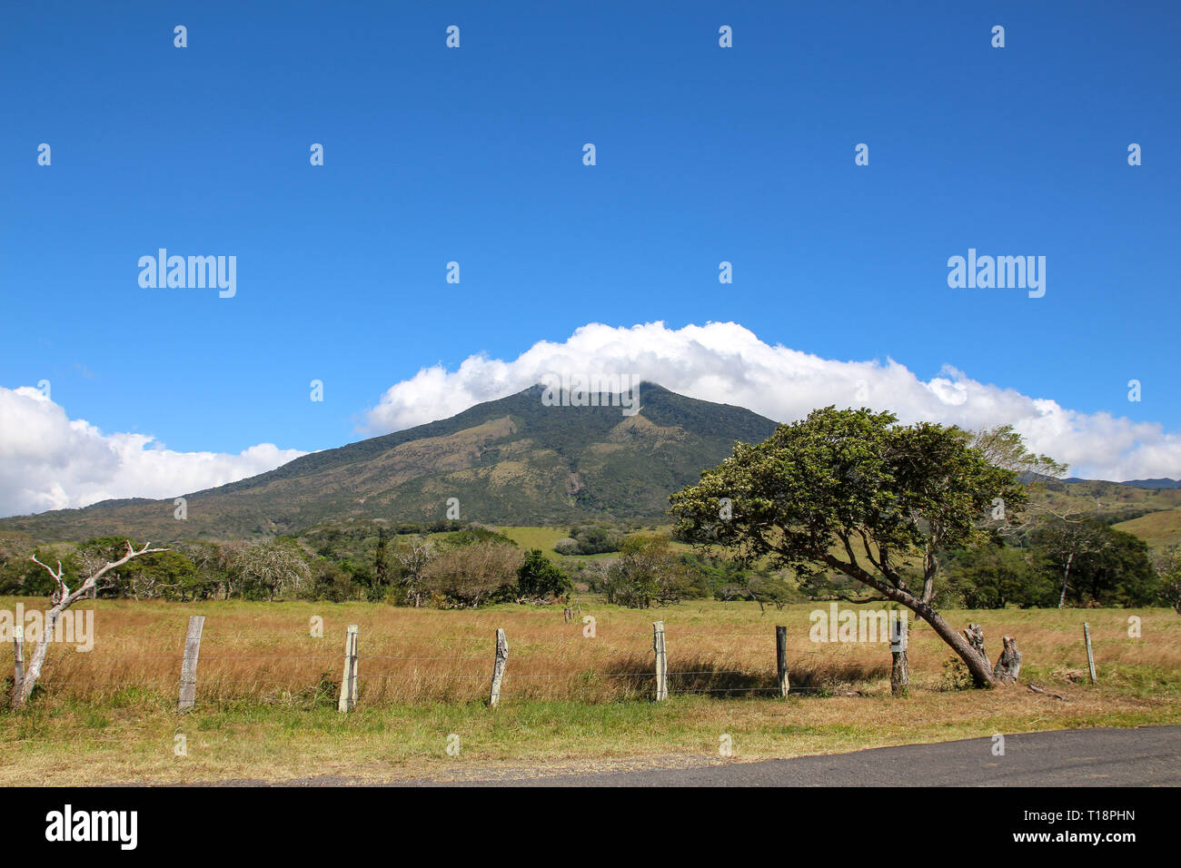 Vulkan Miraves - Guanacaste, Costa Rica Stockfoto