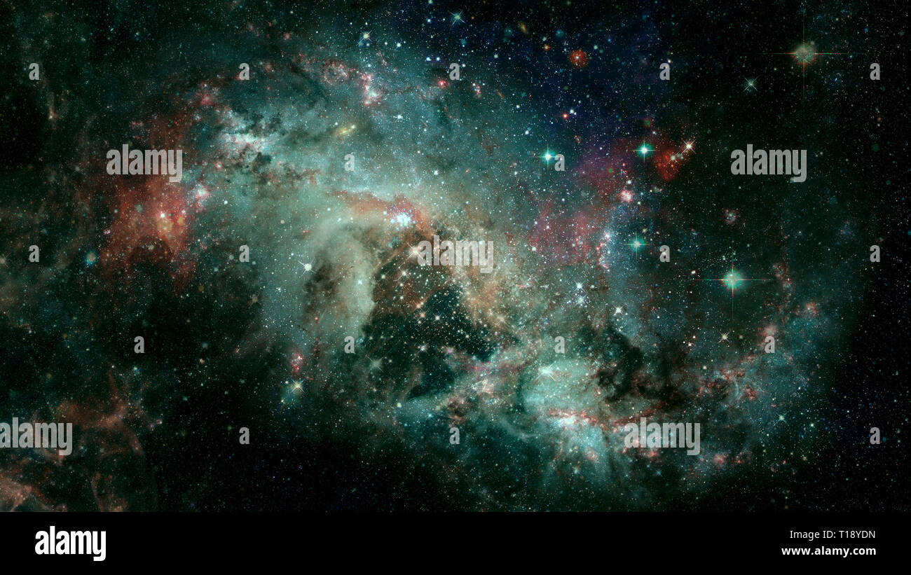 Spiralgalaxie im Raum. Zusammenfassung Hintergrund. Elemente dieses Bild von der NASA eingerichtet. Stockfoto