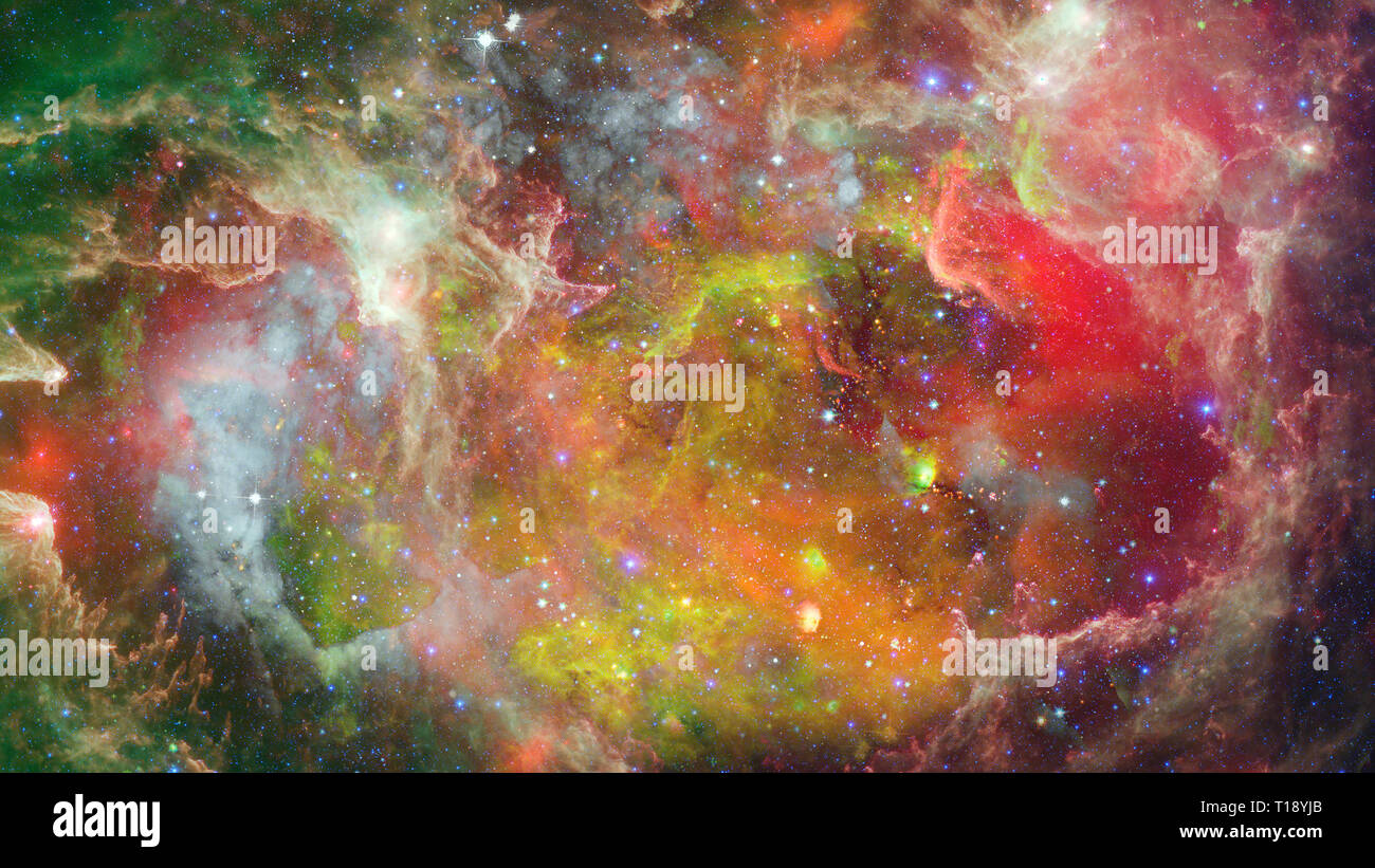 Nebel und Galaxien im Weltraum. Wissenschaft Kunst Elemente dieses Bild von der NASA eingerichtet. Stockfoto