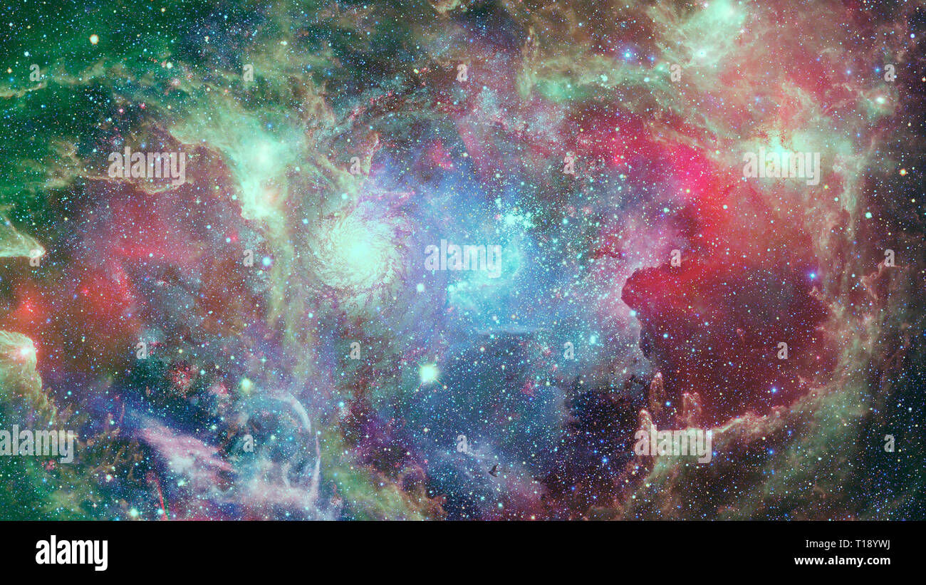 Nebel und Sterne im Weltraum. Bersten Galaxy. Elemente dieses Bild von der NASA eingerichtet. Stockfoto