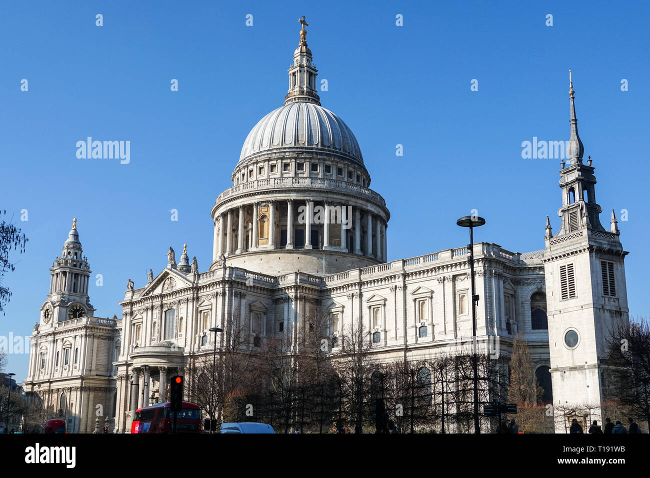 St Paul's Cathedral in London, England Großbritannien Stockfoto
