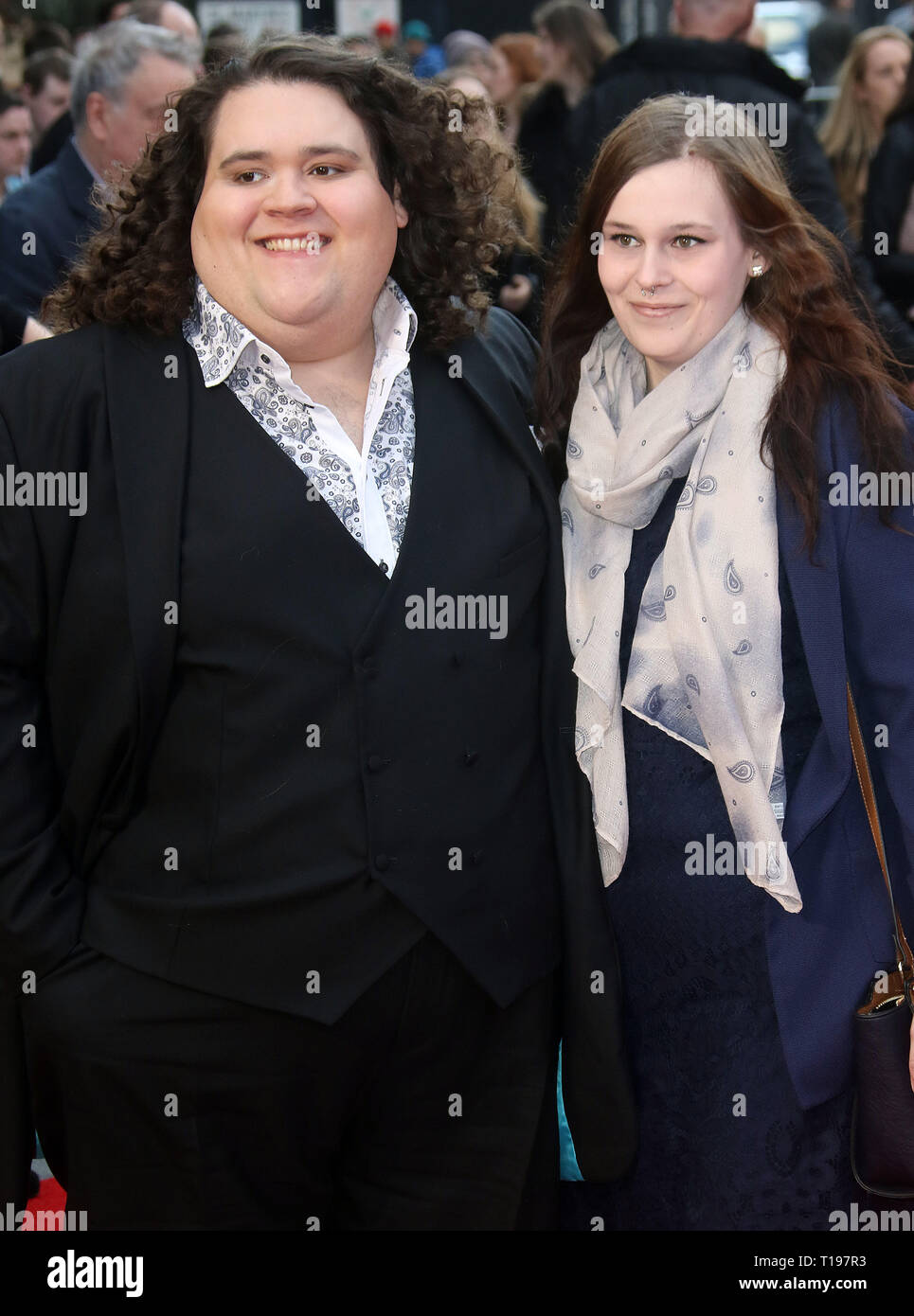 Apr 12, 2016 - London, England, UK-Florence Foster Jenkins UK Premiere, Odeon, Leicester Square - Roter Teppich Ankünfte Foto zeigt: Jonathan Antoine Stockfoto