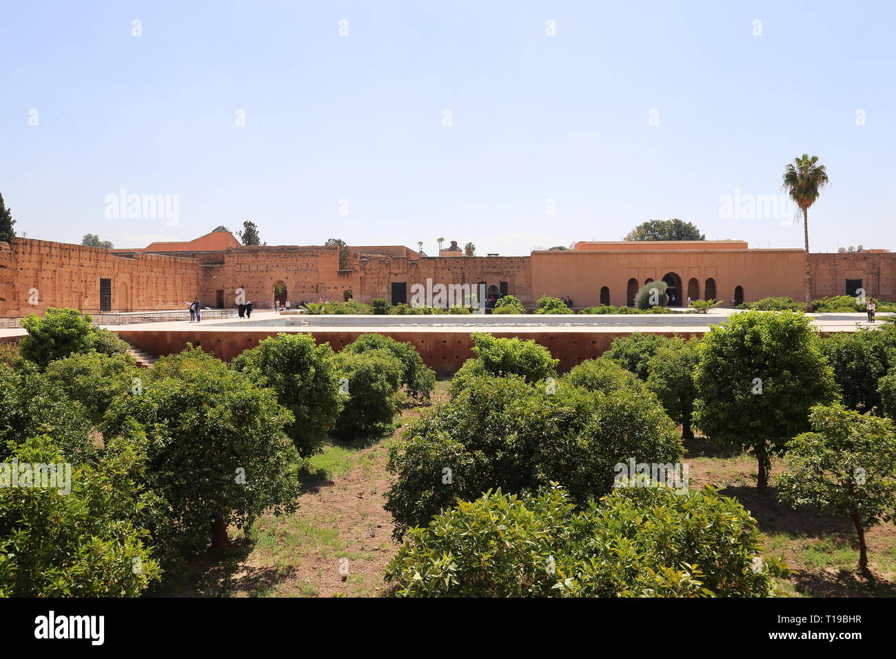Badi Palast, Place des Ferblantiers, Kasbah, Medina, Marrakesch, Marrakesh-Safi region, Marokko, Nordafrika Stockfoto