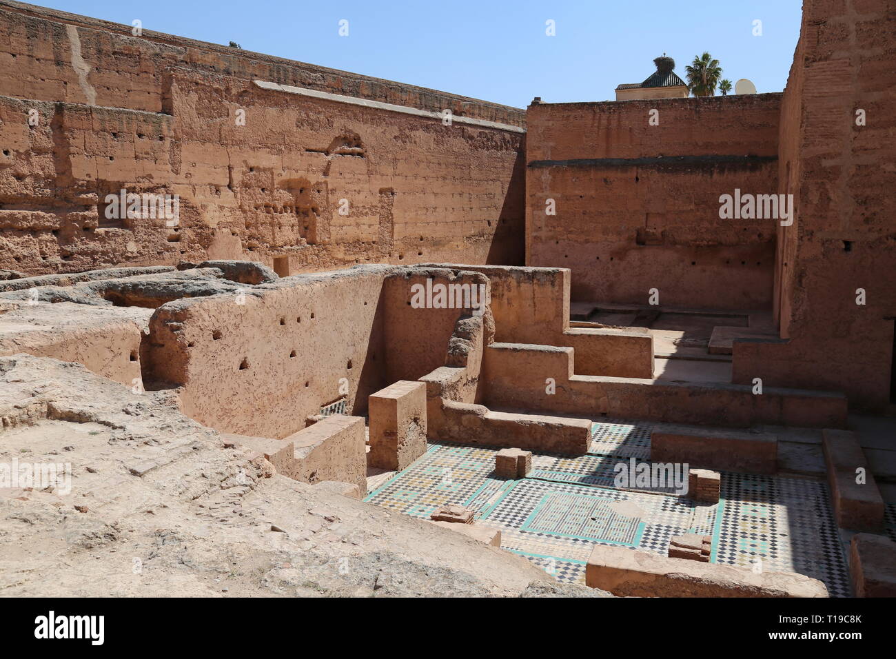 Anhang Ruinen, Badi Palast, Place des Ferblantiers, Kasbah, Medina, Marrakesch, Marrakesh-Safi region, Marokko, Nordafrika Stockfoto