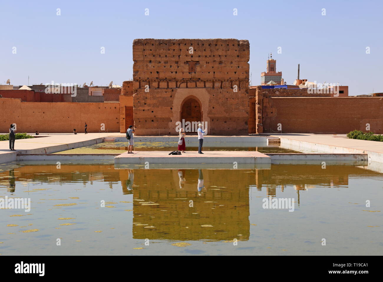 Koubba el Khamsiniya (Publikum Pavillon), Badi Palast, Place des Ferblantiers, Kasbah, Medina, Marrakesch, Marrakesh-Safi region, Marokko, Afrika Stockfoto