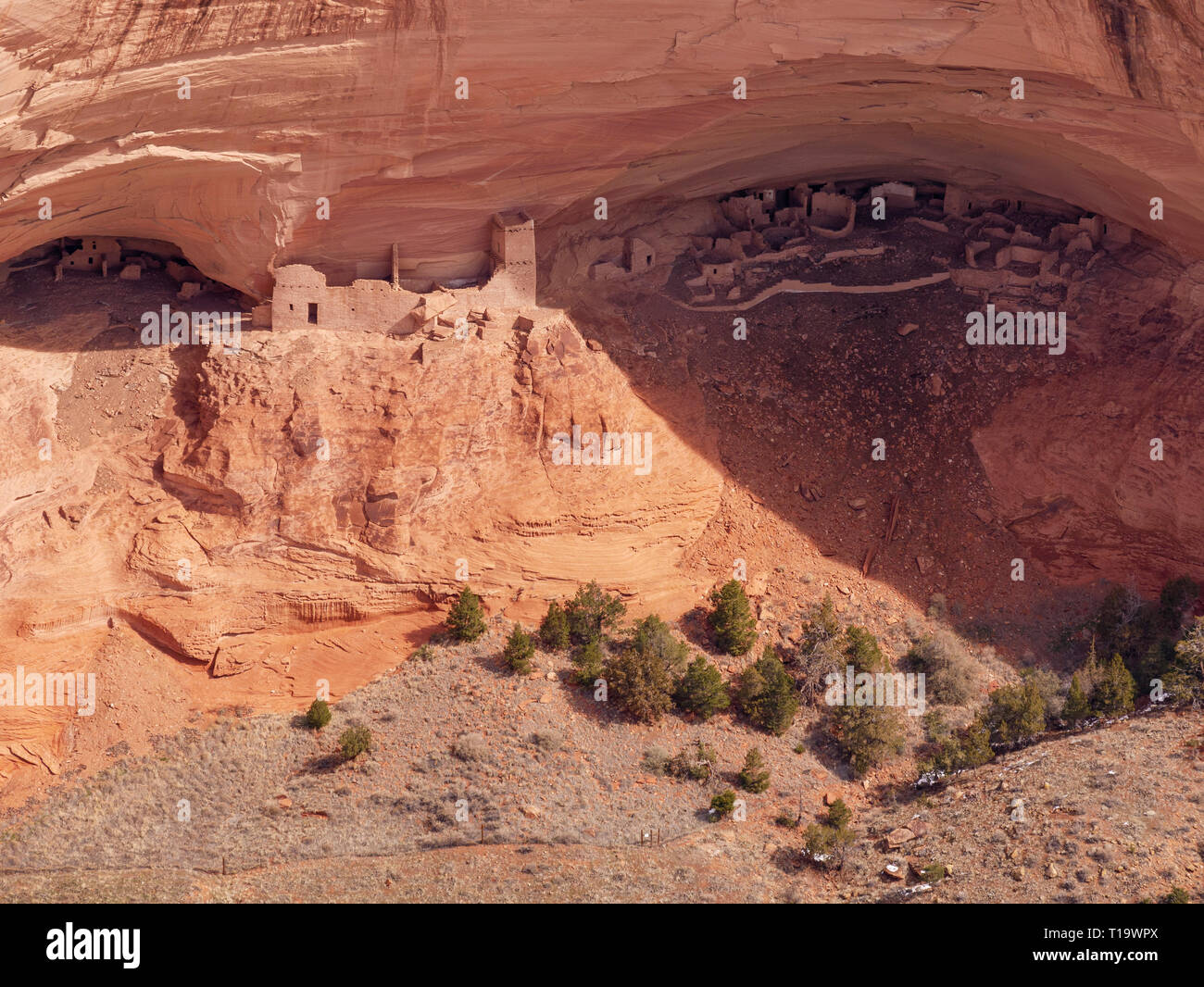 Mumie Höhle Ruine, Canyon de Chelly National Monument, Arizona. Stockfoto