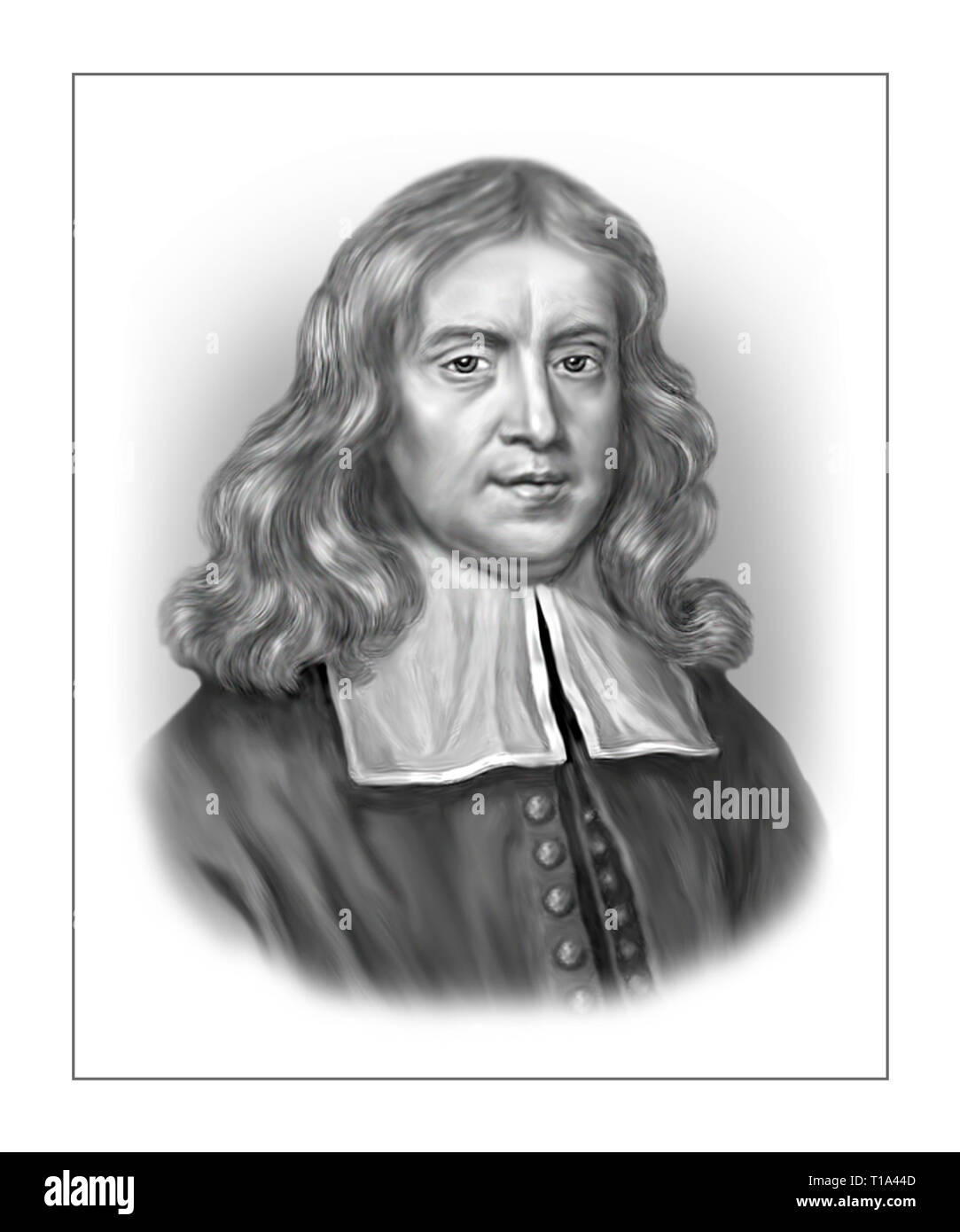 Thomas Sydenham 1624-1689 englischen Arzt Stockfoto