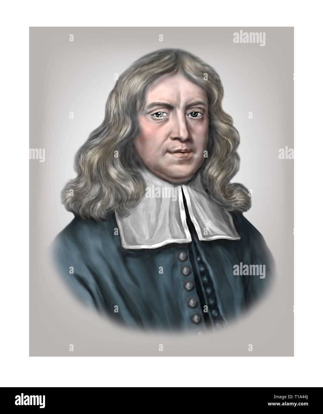 Thomas Sydenham 1624-1689 englischen Arzt Stockfoto
