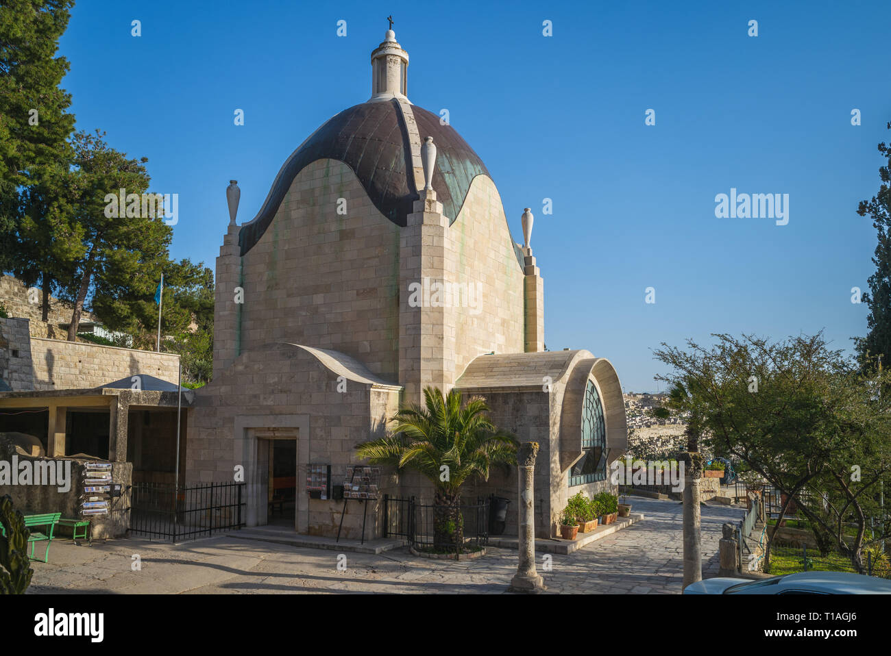 Dominus Flevit Kirche in Jerusalem, Israel Stockfoto