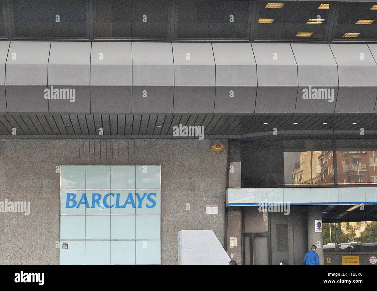Die Barclays Bank, Madrid, Spanien Stockfoto