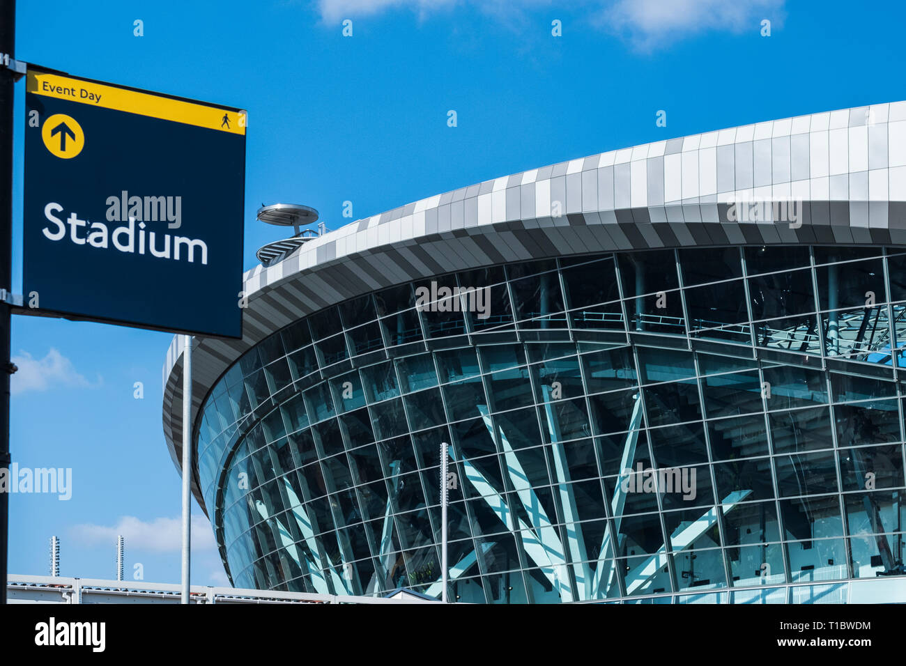 Tottenham Hotspur Stadium, High Road, Tottenham, London, England, Großbritannien Stockfoto