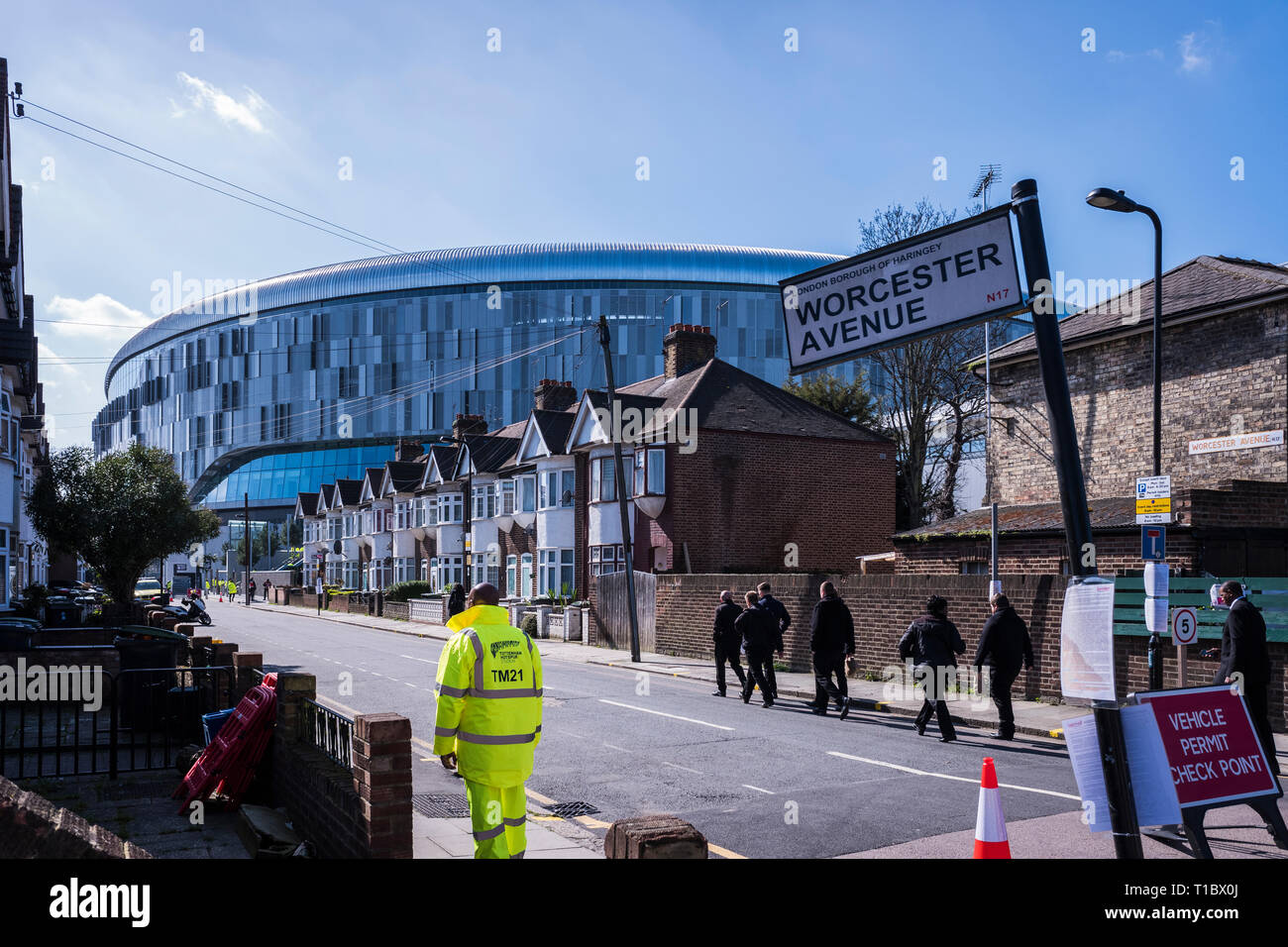 Tottenham Hotspur Stadium, High Road, Tottenham, London, England, Großbritannien Stockfoto