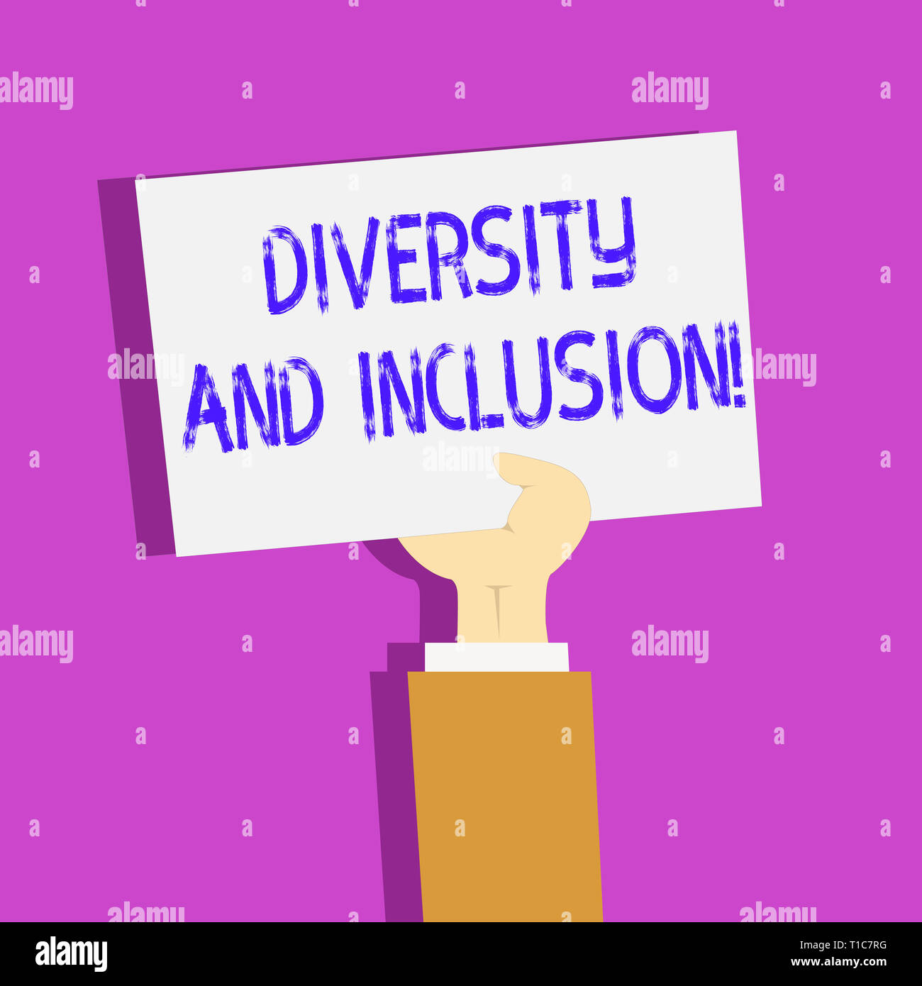 Konzeptionelle Handschrift zeigt Vielfalt und Integration. Begriff ...