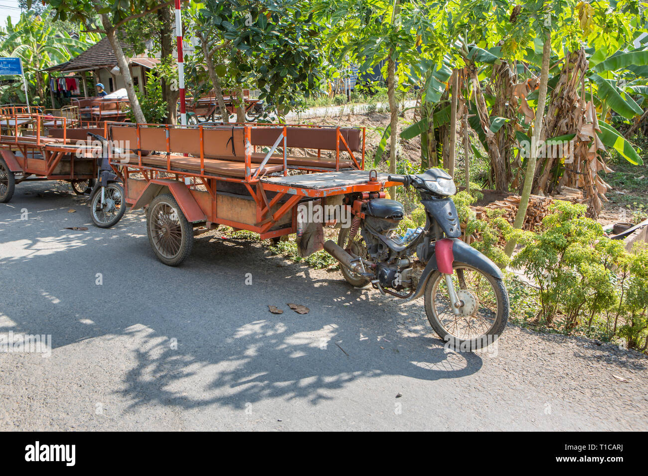 Verkehr in ländlichen Vietnam Stockfoto